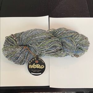 Noro Kocharan Yarn in Blue and Green color 10 7 skeins